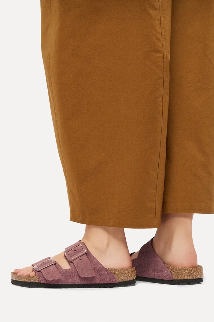 Birkenstock Arizona Suede Cushion Buckle pantofle dámské semišové 1033103