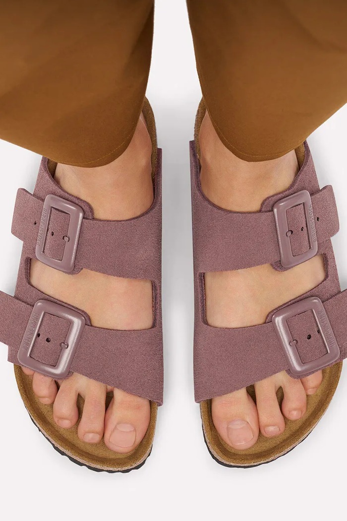 Birkenstock Arizona Suede Cushion Buckle pantofle dámské semišové 1033103