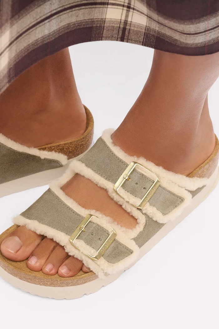 Birkenstock Natikače za žene x Papillio Arizona Teddy Edge Flex Platform 1033101