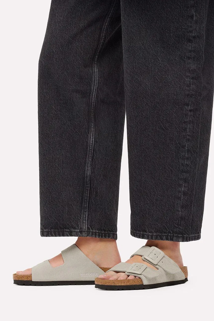 Birkenstock Arizona Suede Cushion Buckle pantofle dámské semišové 1033088