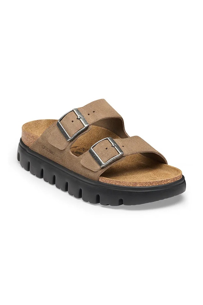 Birkenstock šľapky dámske semišové Arizona Chunky Suede Leather 1033080 béžová AW26