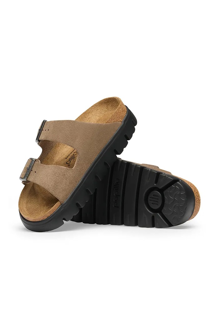 Birkenstock šľapky dámske semišové Arizona Chunky Suede Leather béžová 1033080