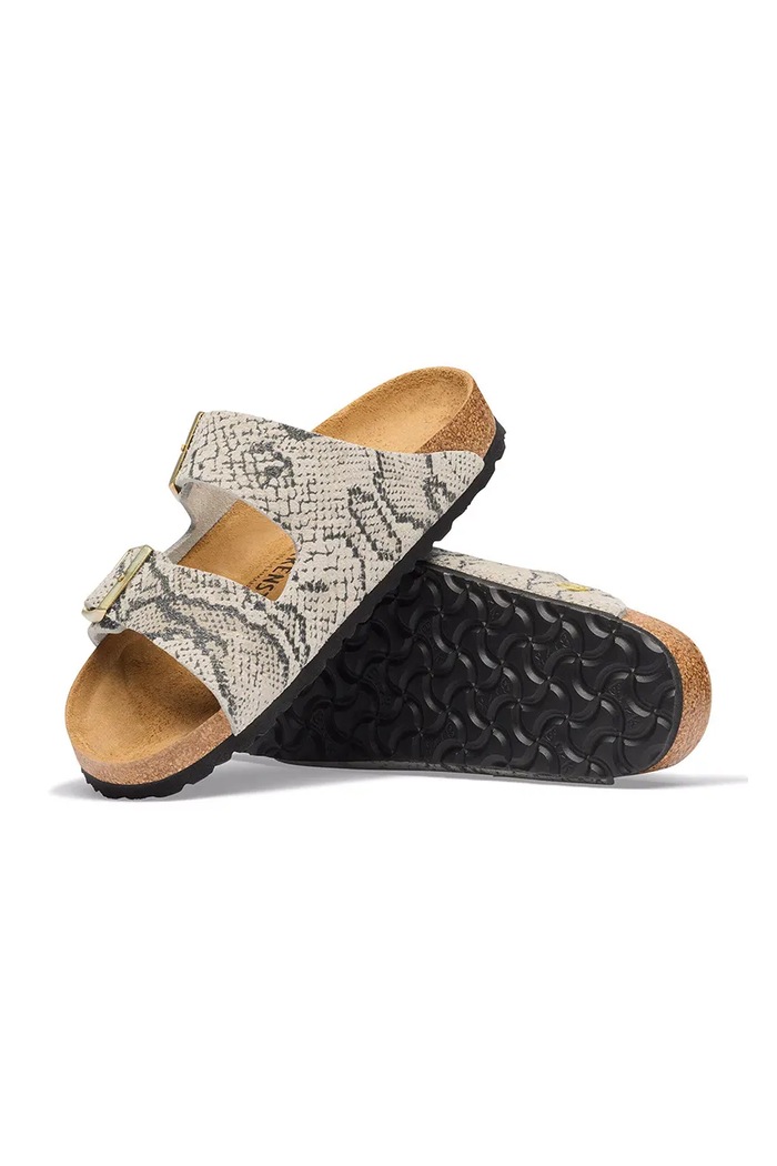 Birkenstock šľapky dámske semišové Arizona Suede Leather Snake béžová 1033065