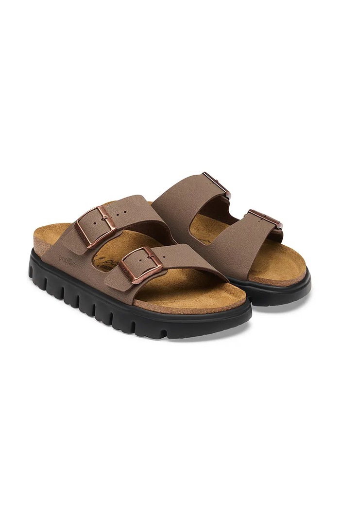 Παπούτσια Birkenstock σαγιονάρες Γυναικεία x Papillio Arizona Chunky Birkibuc 1033056 καφέ