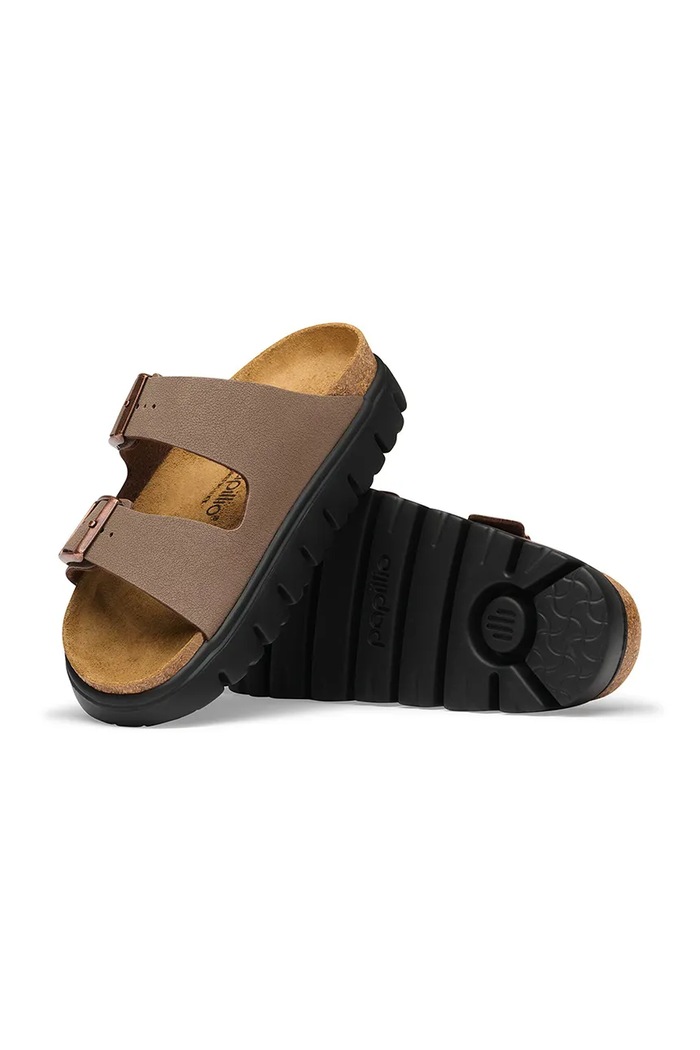 Birkenstock σαγιονάρες Γυναικεία x Papillio Arizona Chunky Birkibuc καφέ 1033056
