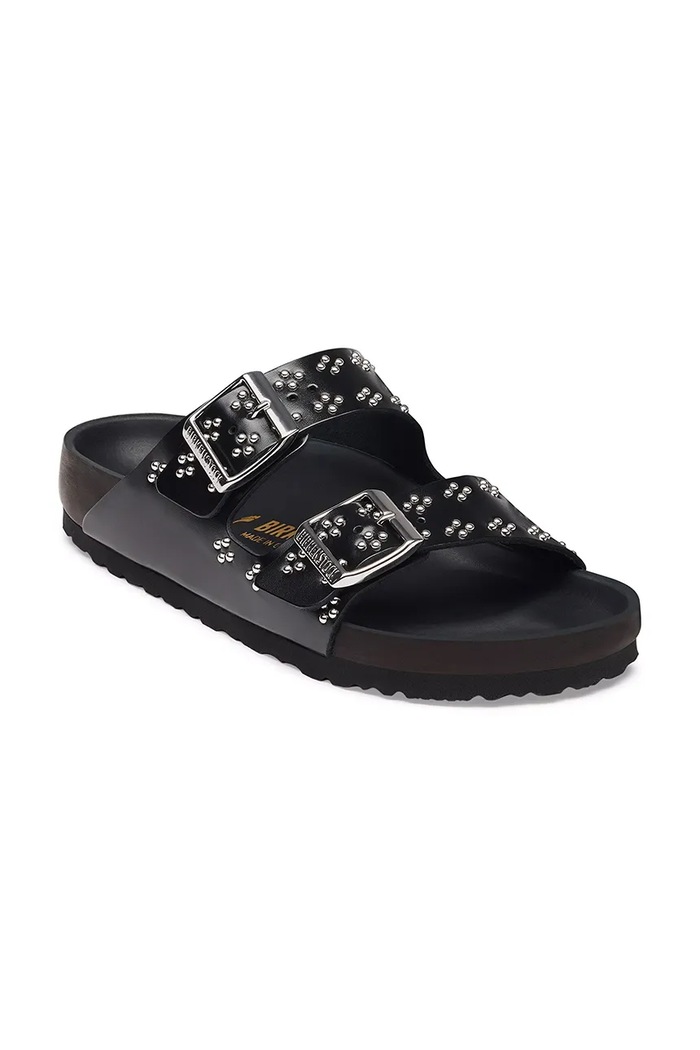 Birkenstock Šľapky dámske kožené Animal Print Big Buckle Leather 1033016 čierna AW26