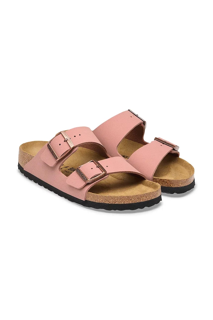 Obuwie Birkenstock klapki damskie Arizona Birkibuc 1033009 różowy