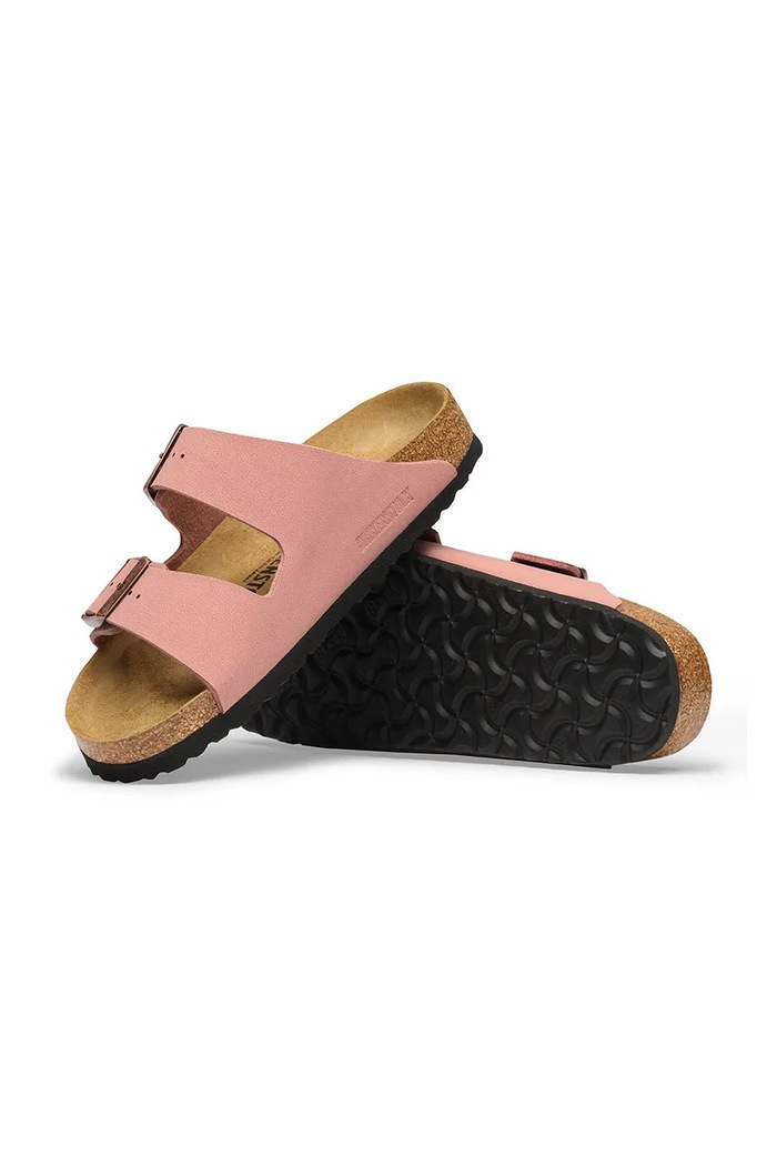 Birkenstock klapki damskie Arizona Birkibuc różowy 1033009
