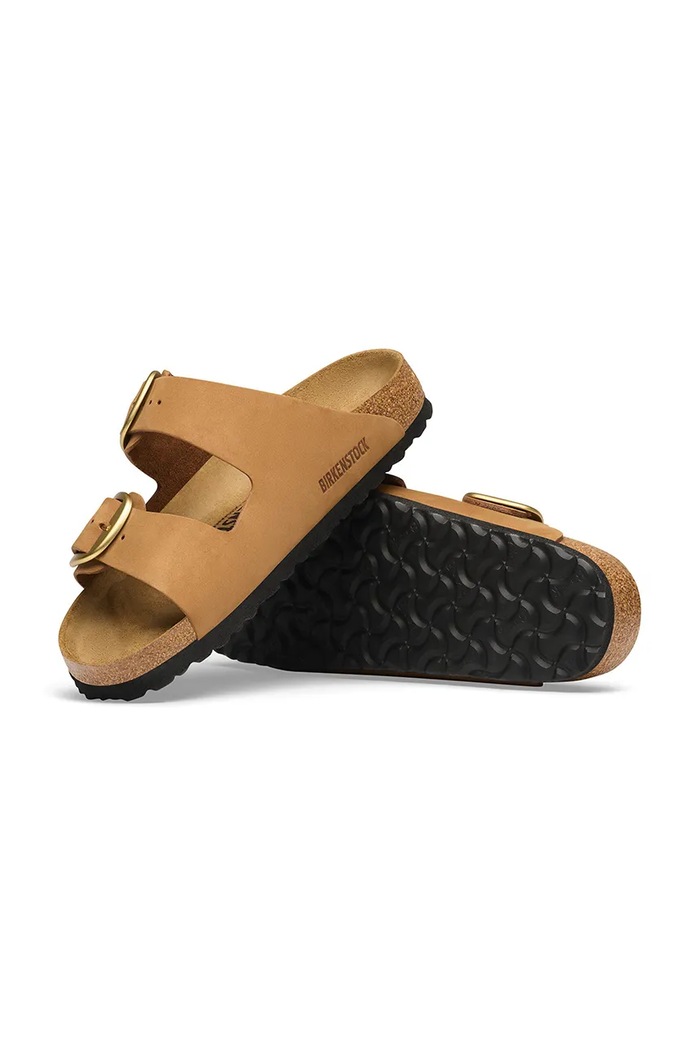 Birkenstock šľapky dámske nubukové Arizona Big Buckle Nubuck Leather hnedá 1032989