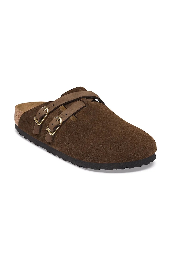 Birkenstock Blair Suede Leather slides mules Women's suede 1032983. brown AW26