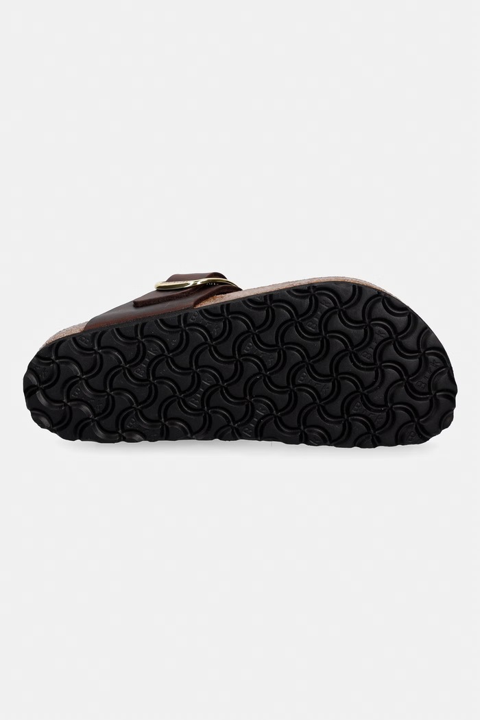 Birkenstock джапанки дамски от кожа Gizeh Big Buckle Oiled Leather 1032934 кафяв