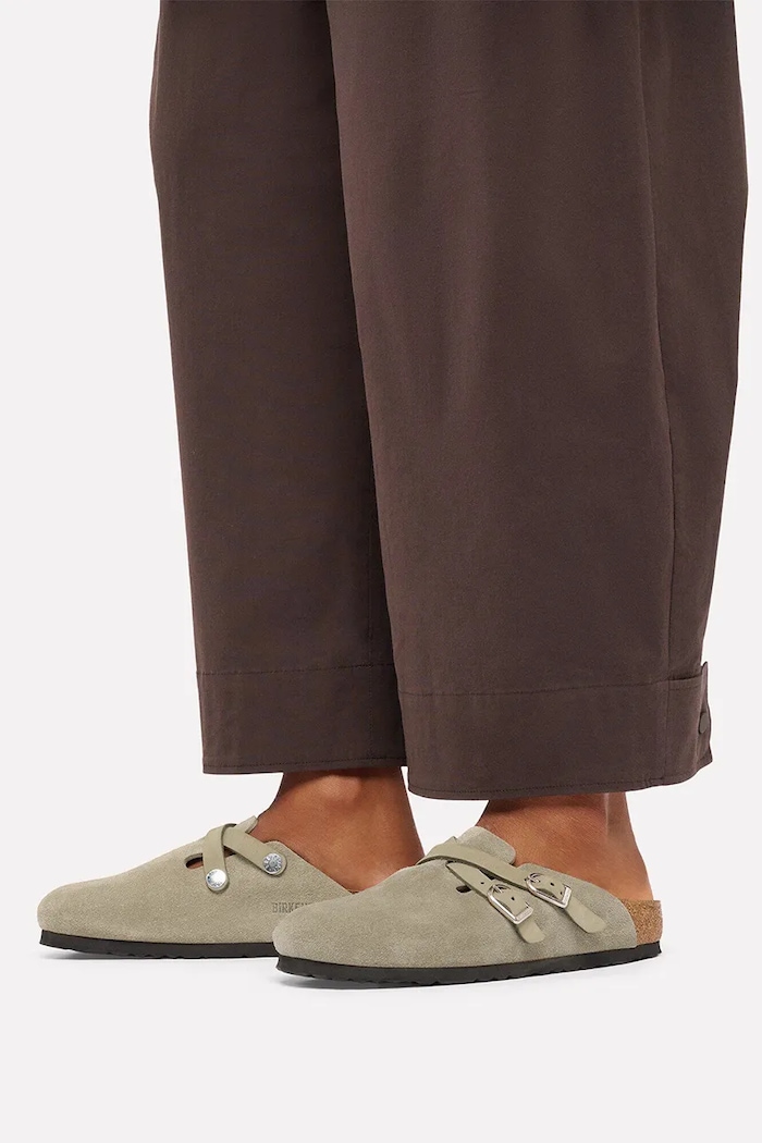 Birkenstock σαγιονάρες mules Γυναικεία σουέτ Blair Suede Leather 1032905