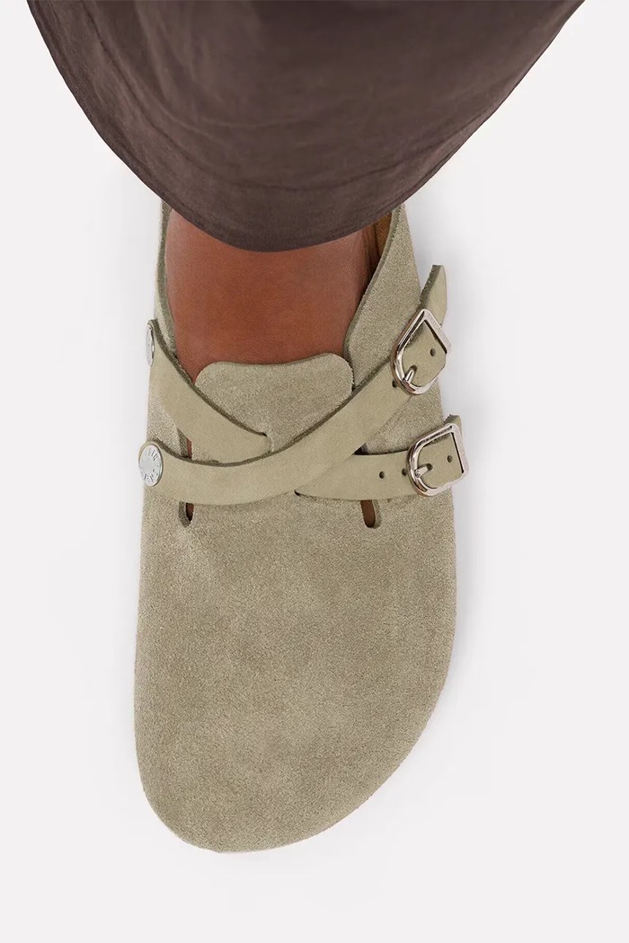 Birkenstock σαγιονάρες mules Γυναικεία σουέτ Blair Suede Leather 1032905