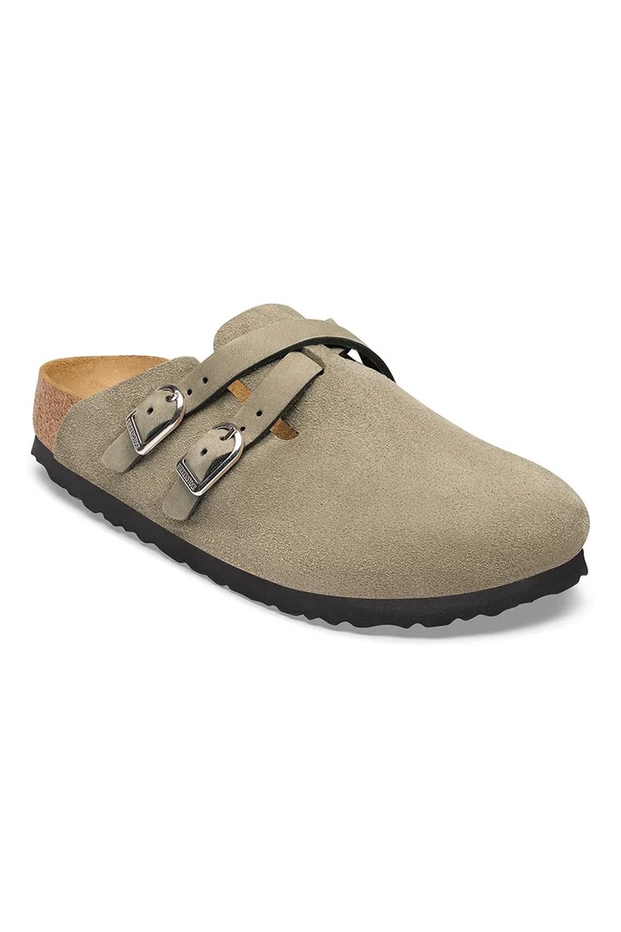 Birkenstock σαγιονάρες mules Γυναικεία σουέτ Blair Suede Leather 1032905 μπεζ AW26