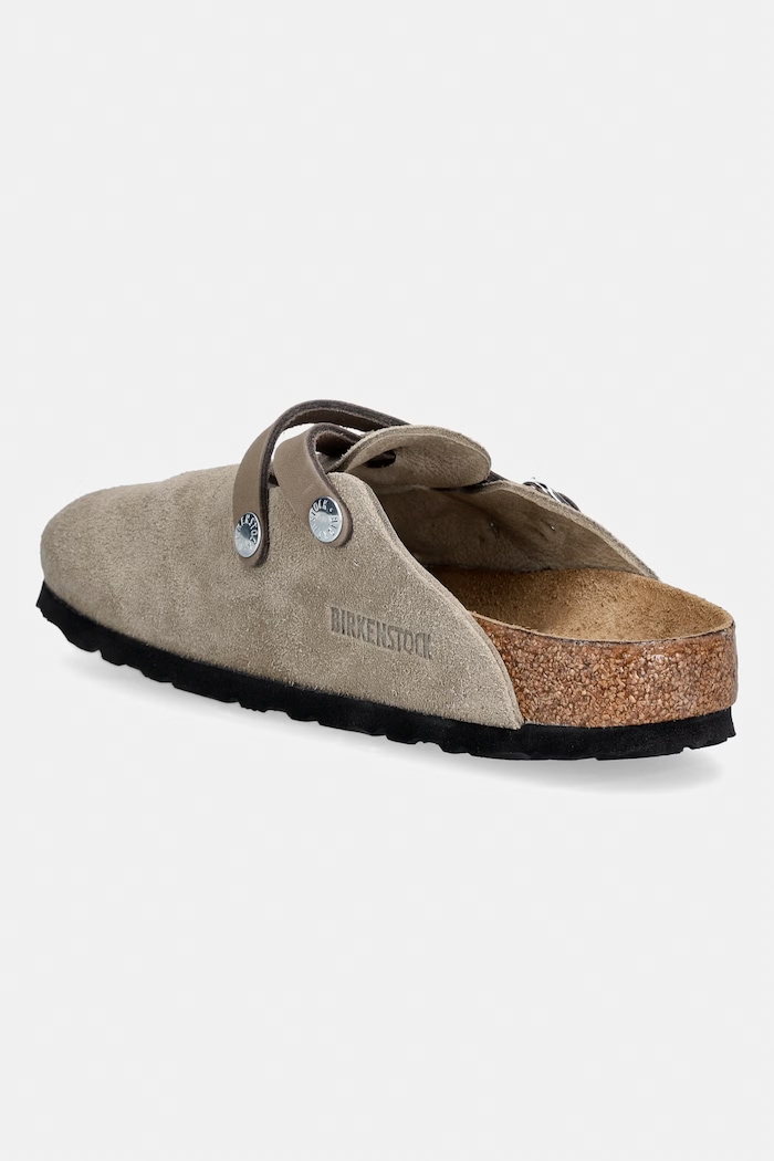 Obuwie Birkenstock klapki mules damskie zamszowe Blair Suede Leather 1032905 beżowy