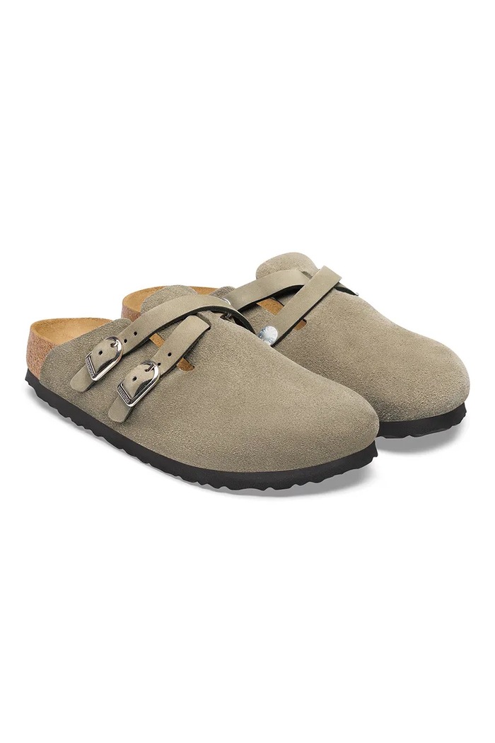 Παπούτσια Birkenstock σαγιονάρες mules Γυναικεία σουέτ Blair Suede Leather 1032905 μπεζ