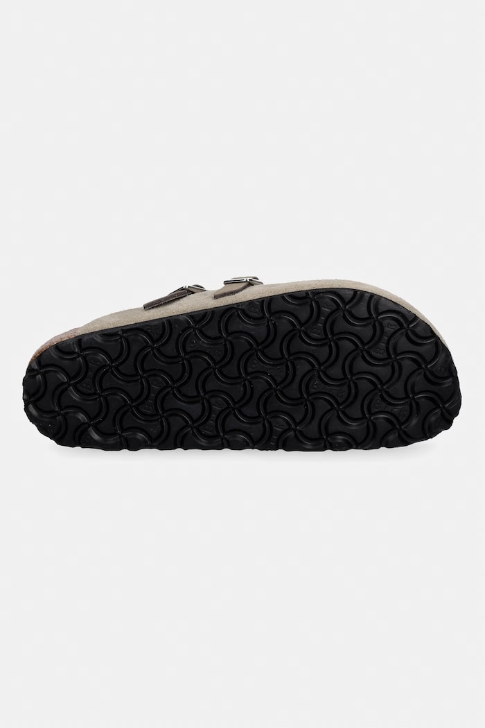 Birkenstock klapki mules damskie zamszowe Blair Suede Leather 1032905 beżowy
