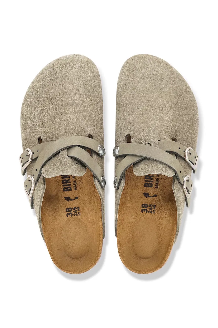 Birkenstock șlapi mocasini pentru femei din piele întoarsă Blair Suede Leather 1032905 bej