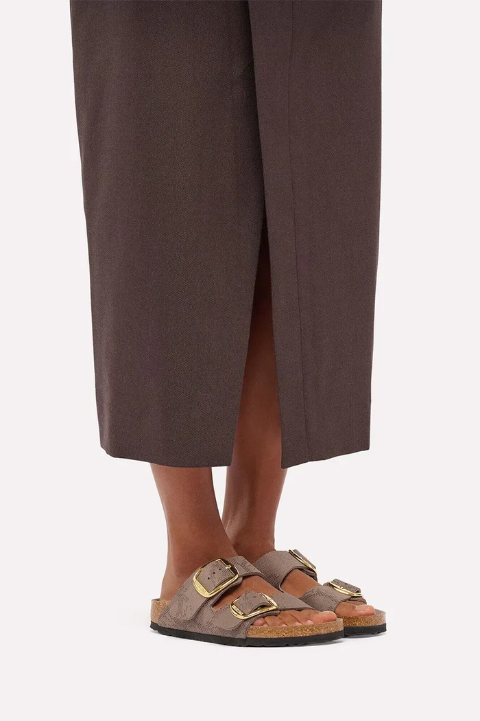 Birkenstock шльопанці жіночі шкіряні Arizona Big Buckle Synthetics Python 1032891.