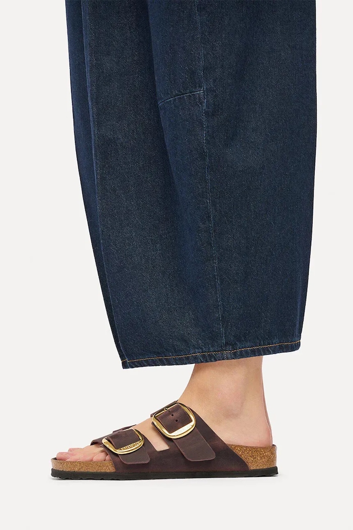 Birkenstock klapki damskie skórzane Arizona Big Buckle Oiled Leather 1032886.