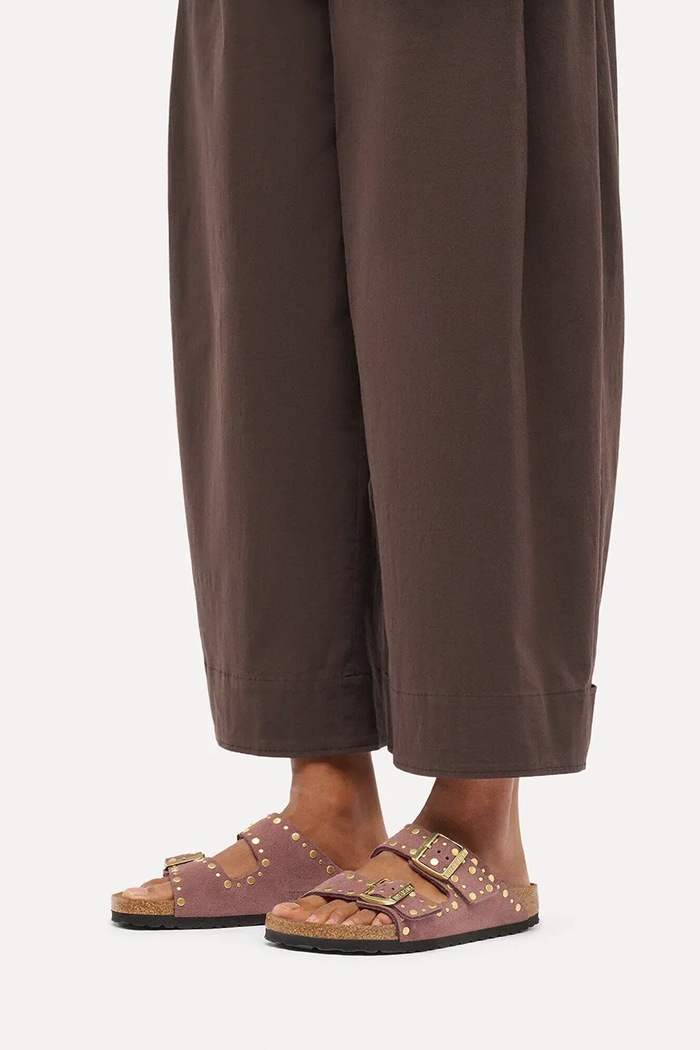 Birkenstock šľapky dámske semišové Arizona Rivets Suede Leather 1032876.