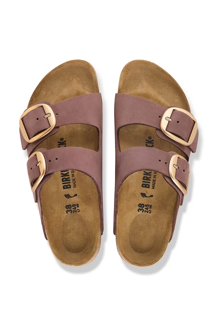 Birkenstock σαγιονάρες Γυναικεία nubuck Arizona Big Buckle Nubuck Leather 1032875 ροζ