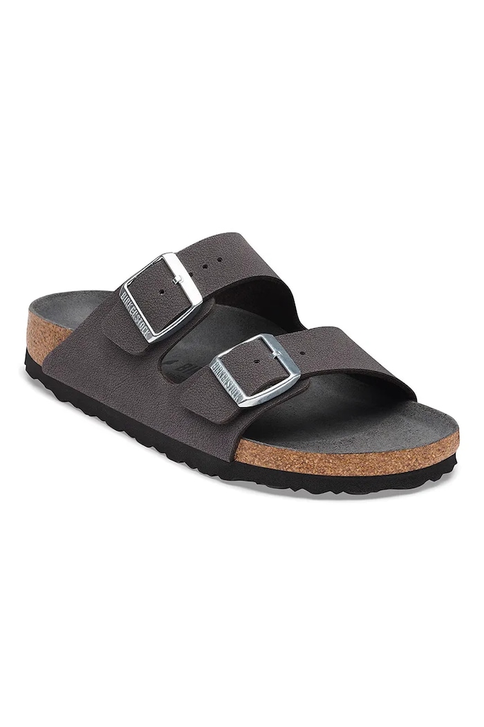 Birkenstock klapki damskie Arizona Birkibuc 1032788 szary AW26
