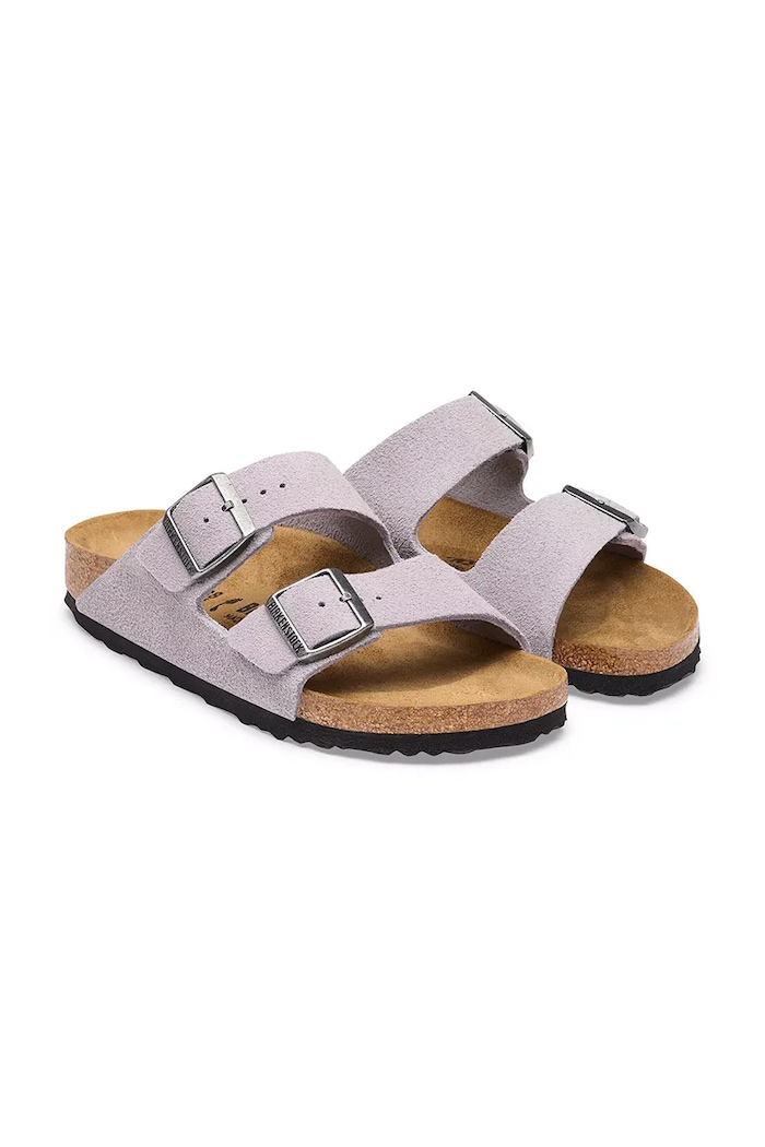 Obuv Birkenstock šľapky dámske semišové Arizona Suede Leather 1032748 fialová