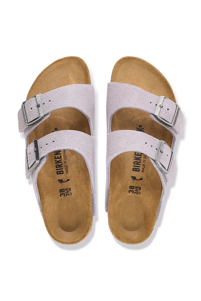 Birkenstock šľapky dámske semišové Arizona Suede Leather 1032748 fialová