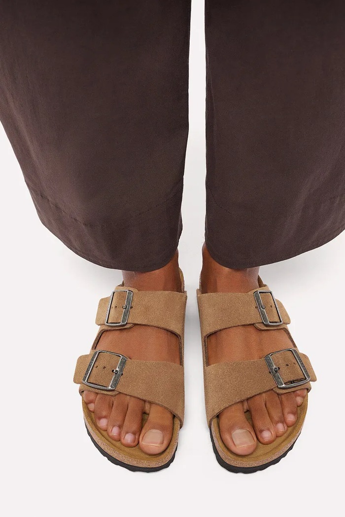 Birkenstock šľapky dámske semišové Arizona Suede Leather 1032717