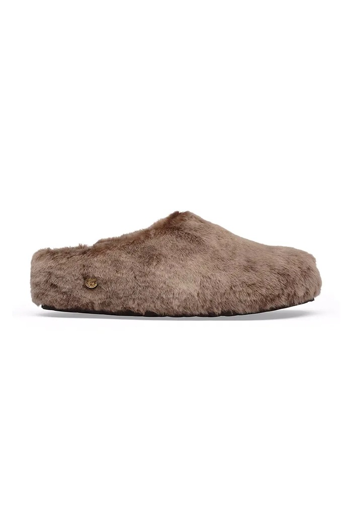 Birkenstock Papuče dámske Amsterdam Wrapped Shearling béžová 1032519