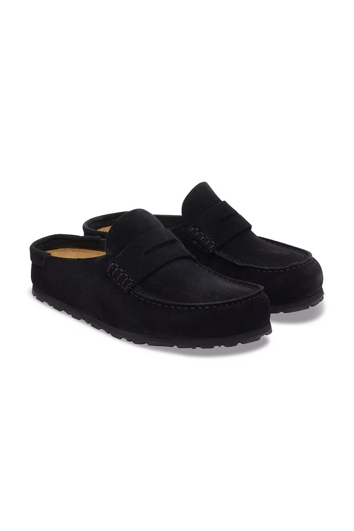 Obuća Birkenstock natikače mules za žene od brušene kože Naples Wrapped Suede Leather 1030813 crna