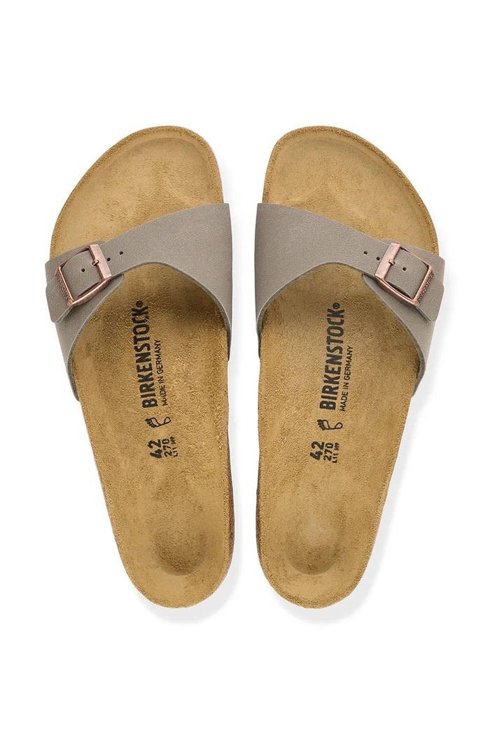 Obuv Birkenstock šľapky dámske Madrid Birkibuc 1013908 sivá