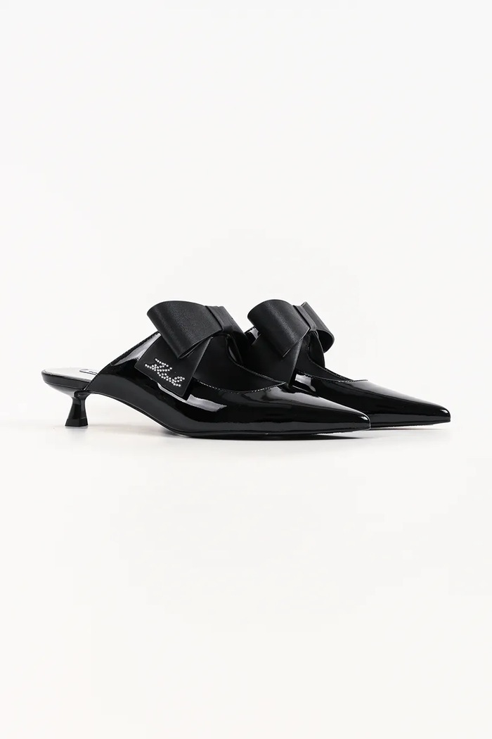 Karl Lagerfeld szpilki skórzane Pasha KL30106.1BP czarny AW26