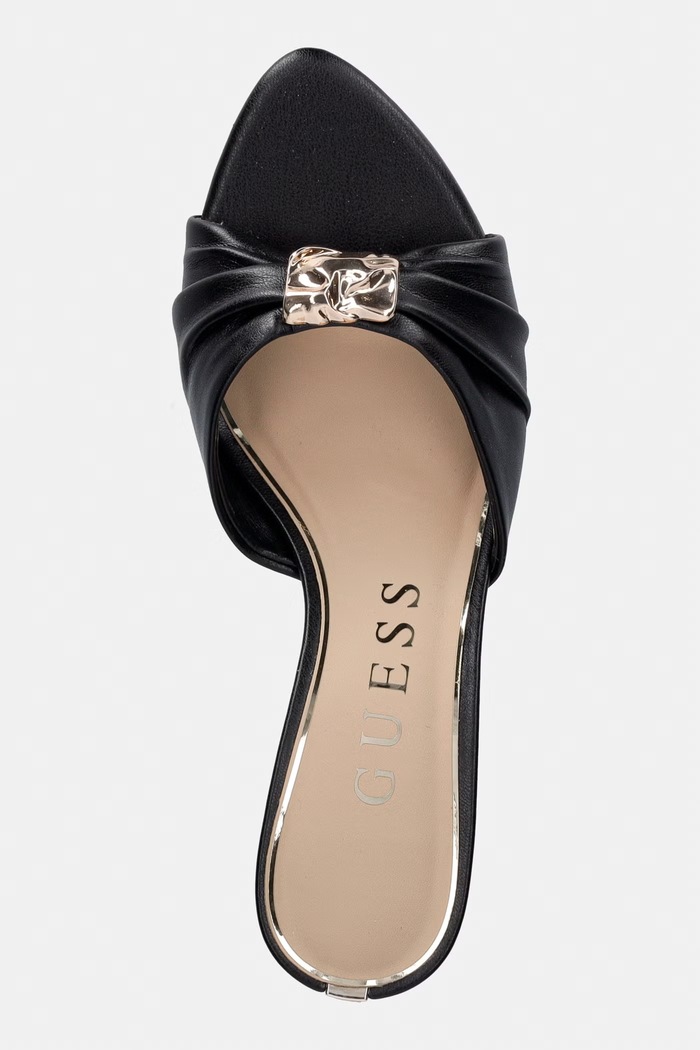 Guess natikači z nizko peto ženski SOMAYA črna FLTSOA.ELE03.BLACK
