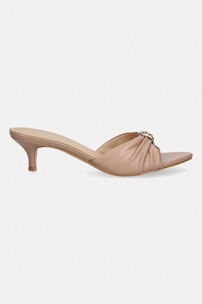 Guess natikači z nizko peto ženski SOMAYA FLTSOA.ELE03.BEIGE bež AW26