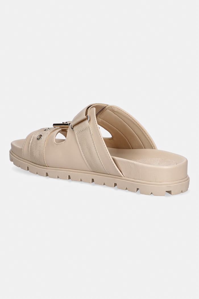 Обувки Guess чехли дамски FAXONA FLTFAX.FAB03.BEIGE бежов