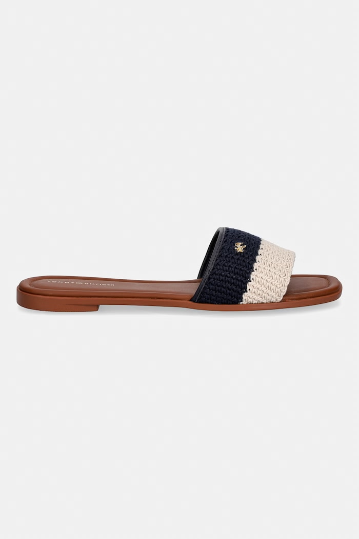 Tommy Hilfiger natikače za žene TH FLAT MULE CROCHET FW0FW09513 mornarsko plava AW26