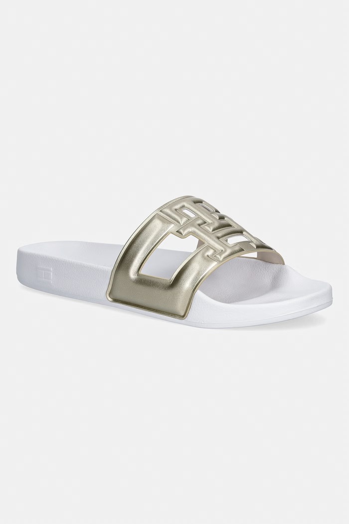 Tommy Hilfiger šľapky dámske TH MONOGRAM POOL SLIDE biela FW0FW09525