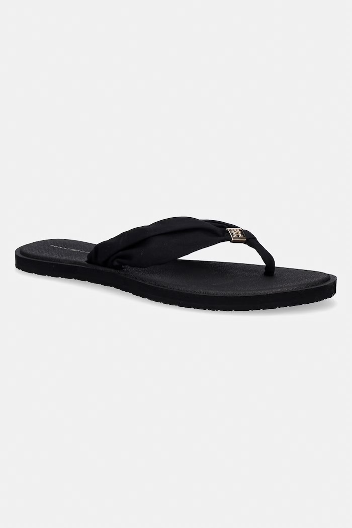Tommy Hilfiger japonki damskie TH SCANDI SOFT SUMMER SANDAL czarny FW0FW09421
