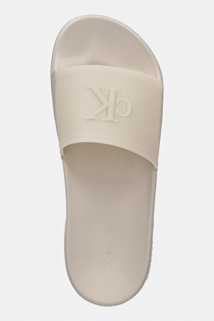 Calvin Klein klapki damskie ESS SLIDE TPU beżowy HW0HW02959.PDV