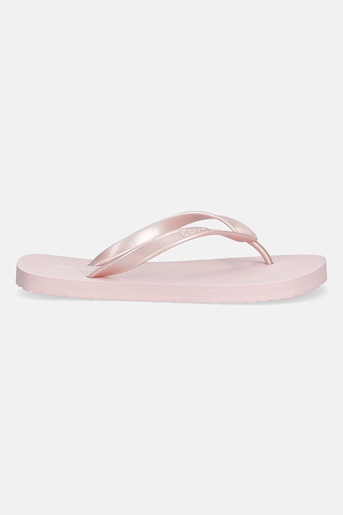 Calvin Klein šľapky dámske FLIP FLOP TPU METALLIC HW0HW02956.TFF ružová AW26
