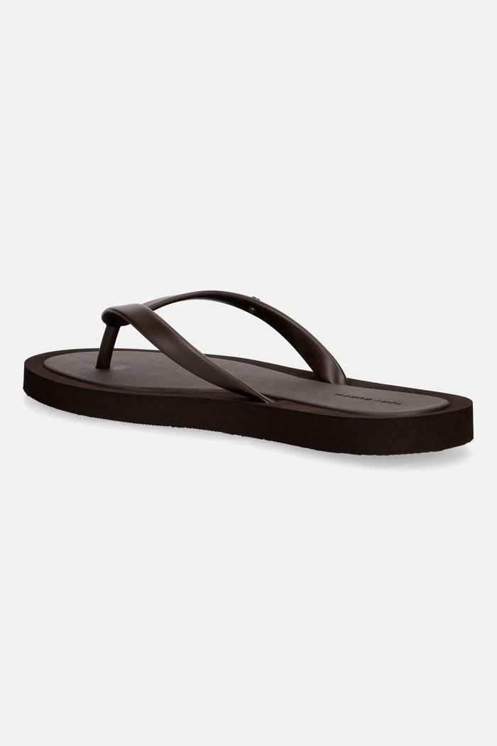 Obuwie Tory Burch japonki damskie Kira Padded Flip Flop 162307.201 brązowy