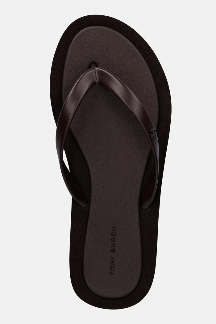 Tory Burch japonki damskie Kira Padded Flip Flop brązowy 162307.201