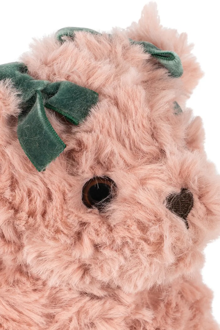 Dziewczynka Konges Sløjd Kapcie dziecięce z miękkiego materiału TEDDY FOOTIES KS106616.9BY2 różowy