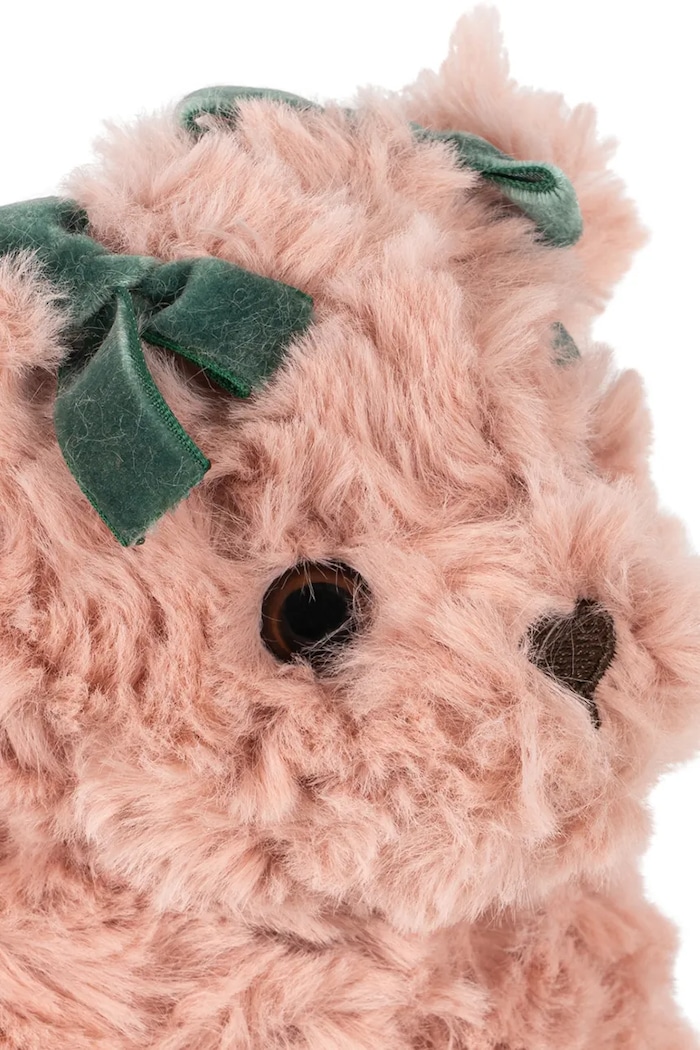 Dziewczynka Konges Sløjd Kapcie dziecięce z miękkiego materiału TEDDY FOOTIES KS106616.9BY2 różowy