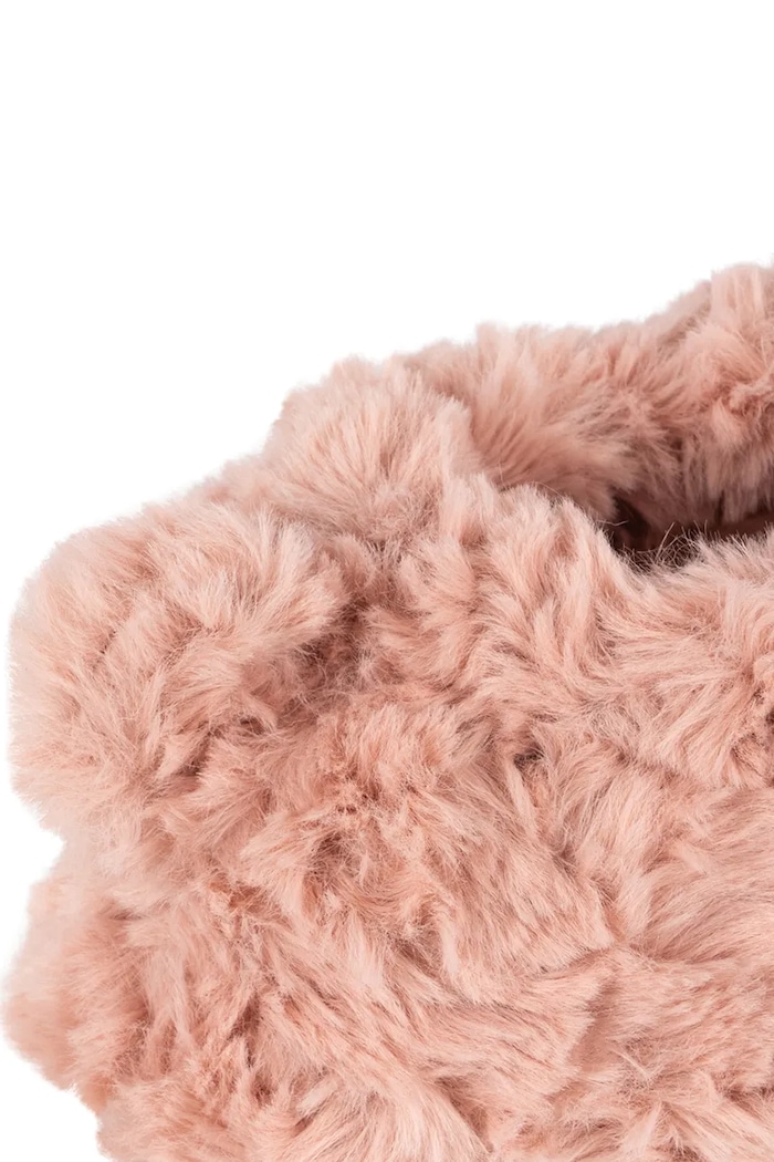 Kapcie dziecięce z miękkiego materiału TEDDY FOOTIES Konges Sløjd KS106616.9BY2 różowy