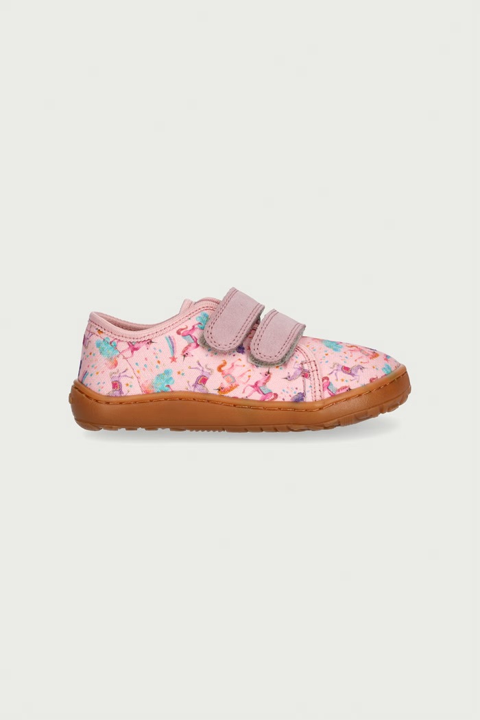 Froddo Detské papuče BAREFOOT CANVAS G1700440.G.20.24 ružová AW26