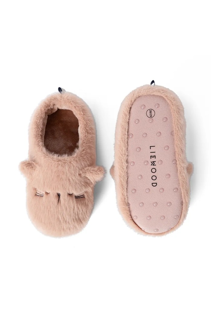 Kapcie dziecięce Aviaja Cat Slippers Liewood różowy LW21030.9BY2