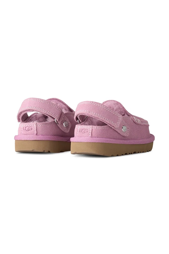 Djevojčice UGG Papuče za djecu od brušene kože GOLDENSTAR EVELINA CLOG 1180231T.G roza